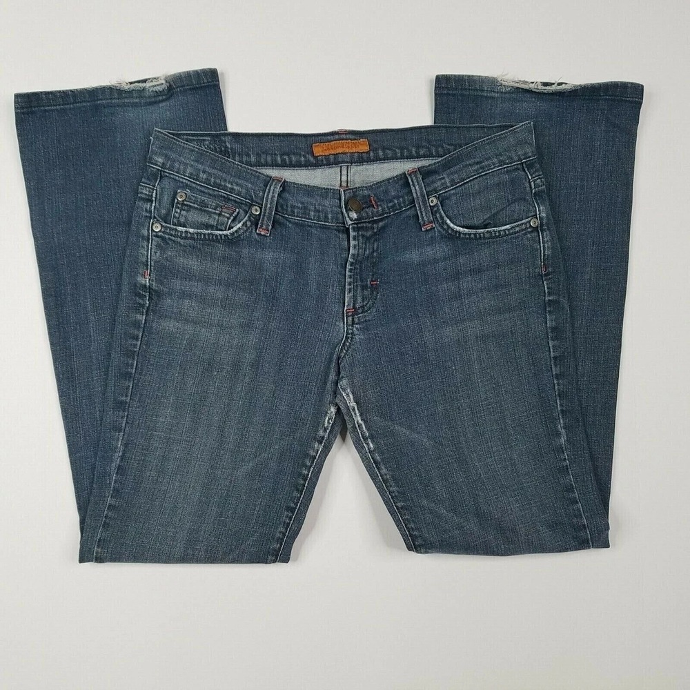 James Cured by Sean Women's Size 30 Dark‎ Wash Denim Bootcut Jeans